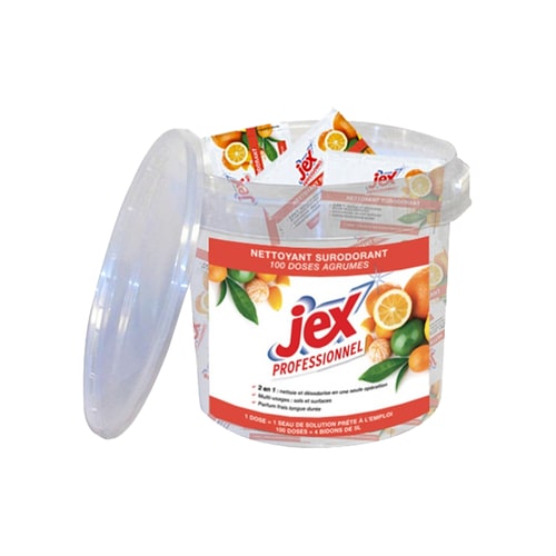 Jex Professionnel doses nettoyantes surodorantes agrumes x 100 - nettoie et désodorise