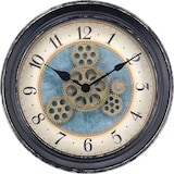 thumbnail of IvoQ Wanduhr Industrie-Design mit Beweglichen Zahnrädern - Lautloses Uhrwerk - Metall - Ø 32 cm