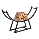 thumbnail of ML-Design Kaminholzregal 55x94x21 cm Schwarz | Metall, Innen/Außen, Holzaufbewahrung Kamin Holzständer