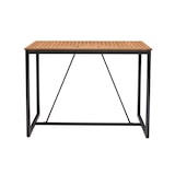 thumbnail of METRO PROFESSIONAL Gastro Stehtisch Lynx, Alu/Eukalyptus, 142 x 70 cm, rechteckig, schwarz