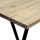 thumbnail of Mesa Caballete 160x80x75cm Negra en madera maciza de pino acabado vintage estilo industrial Box Furniture