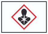 thumbnail of Schild Gesundheitsgefahr Symbol Sensibilisierung der Atemwege A5 (148x210mm)