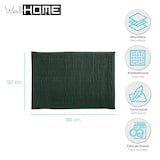 thumbnail of WellHome - Alfombra de Baño de Microfibra 50x80cm en color Verde Oscuro - Oruga