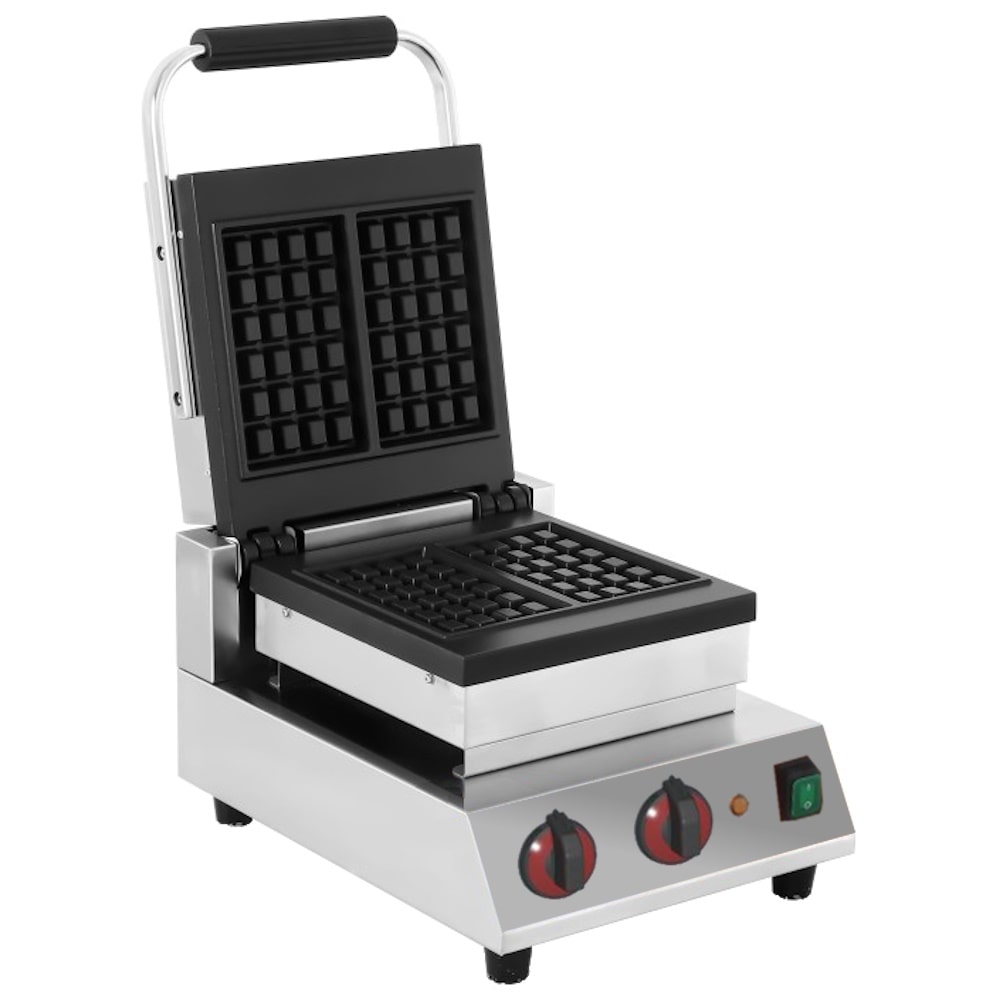 Elektrische wafelmaker 1 plateau van 250 x 250 mm - 300x380x270 mm - 1500 W 230/1V - 4410122F Eurast
