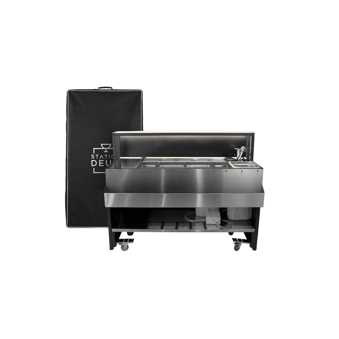 Estación de Coctelería Exterior Deus TITANO 150 con ruedas