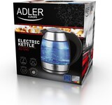 thumbnail of Adler AD1246 Hervidor Agua Eléctrico, 1,8 L, sin BPA, Resistencia Oculta, Inalámbrico, Apagado Automático, Transparente, 2200W