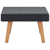 thumbnail of Mesa de centro de jardín ratán sintético negro