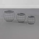 thumbnail of Kit 3 Mesitas de Centro Redondas Baloon Thinia Home Gris