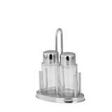 thumbnail of Salz- & Pfeffer - Menage Set 2-teilig, je Flasche: H 8,5cm D 4,0cm, 50ml, Glas/Edelstahl