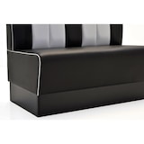 thumbnail of Americano Retro Eckbank | 204x204 cm | Dinerbank Set Schwarz & Weiß | Gastro Sitzbank mit Ecke