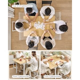 thumbnail of Helloshop26 - Klappbarer Esstisch 78 x 120 x 76,2 cm ausziehbarer Küchentisch/Schreibtisch für 2 bis 4 Personen rechteckig mit 12_0007671