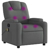 thumbnail of vidaXL Massagesessel Dunkelgrau Stoff