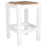 thumbnail of MUEBLEAR - Rustikaler Hocker niedrig Weiß