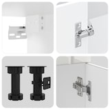 thumbnail of vidaXL 8-tlg. Küchenschrank-Set Lucca Hochglanz-Weiß Holzwerkstoff