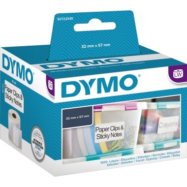 DYMO Vielzwecketikett S0722540 57x32mm weiß 1.000 St./Rl.