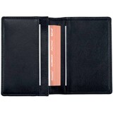 thumbnail of Visitenkartenetui 11x7 cm schwarz Nappaleder für 30 Karten