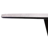 thumbnail of Bistrotisch HWC-M56, Tisch Esstisch, Massiv-Holz HPL Laminat Melamin Ø92cm, Beton-Optik, braunes Gestell