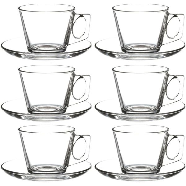Kaffee Tassen mit Unterteller Vela - 12tlg. Set
