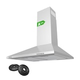 thumbnail of CIARRA A++ 370 m³/h Aspiratore 60 cm Cappe da parete Piramide Aspiratore 3 livelli VMS6201