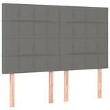 thumbnail of vidaXL Boxspringbett mit Matratze & LED Dunkelgrau 140x200 cm Stoff