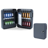 thumbnail of 2x Schlüsselkasten für  20 Schlüssel inkl. Anhänger und seitl. Einwurfschlitz grau