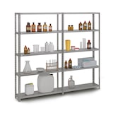 thumbnail of PROREGAL Edelstahl Fachbodenregal Schraubsystem | HxBxT 200x100x30cm | 5 Ebenen | Fachlast 200kg | Edelstahlregal Lebensmittelregal Lagerregal