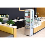 thumbnail of METRO PROFESSIONAL Vetrina panoramica refrigerata GGC3270SV, 51.5 x 48.5 x 189.5 cm, 270 L, 4 ripiani regolabili, con 4 ruote, argento