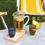 thumbnail of Federico de Majo karaf Perle collectie, handgemaakt van transparant glas, elegant design voor op tafel, gemaakt in Italië, uniek.