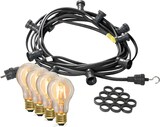 thumbnail of Illu- Party Garten Lichterkette für Außen 40m schwarz 60x LED Edison Filament