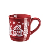 thumbnail of 48er-Set MÄSER Glühweinbecher mit Weihnachtsmotiv, Füllstrich innen 0,2 l, ROT