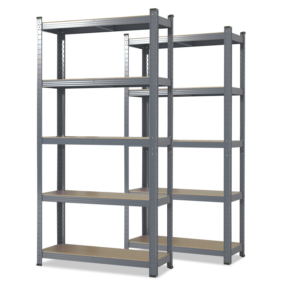 Schwerlastregal Lakota - 2er Set - Traglast bis 875 kg - Individuell einsetzbar - Grau -150 x 75 x 30 cm
