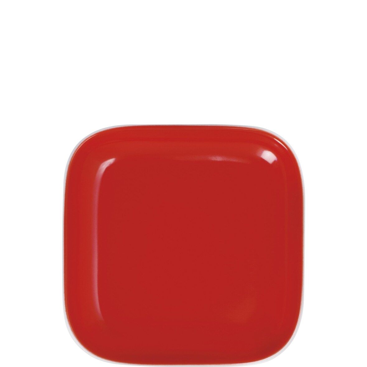 KAHLA 207761A69462C Pronto Colore  Deckelchen eckig 10x10 cm cherry red