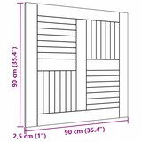 thumbnail of vidaXL Tischplatte Massivholz Teak Quadratisch 90×90×2,5 cm