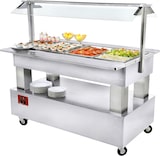 thumbnail of Buffet- gekühlte Salatbar, 4x GN1/1-150 (weißes Holz) (BSB/4N-A1-R2)