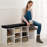 thumbnail of Schuhschrank mit Sitzpolster 103,5x48x30cm
