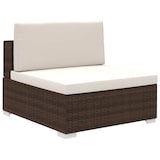 thumbnail of vidaXL 8-delige Loungeset met kussens poly rattan bruin