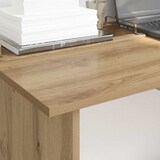 thumbnail of Scrivania artigianale in rovere 100 x 50 x 76 cm modello Ventura Luna in derivati \u200b\u200bdel legno