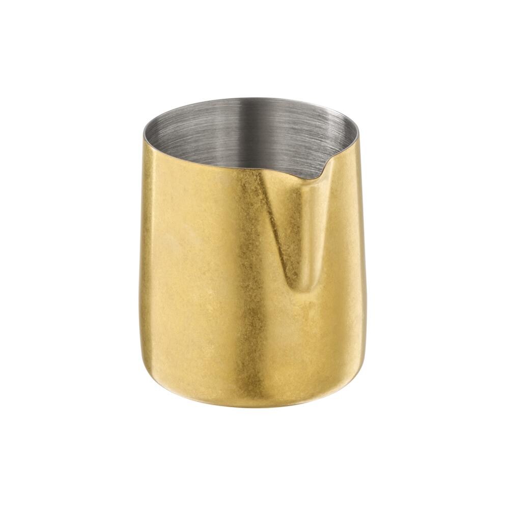 APS 10306 – Gieter / melkkan "FLOW", 18/8 roestvrij staal, PVD-coating, vintage look, 150 ml, Ø 6 cm, hoogte 6,5 cm, goud