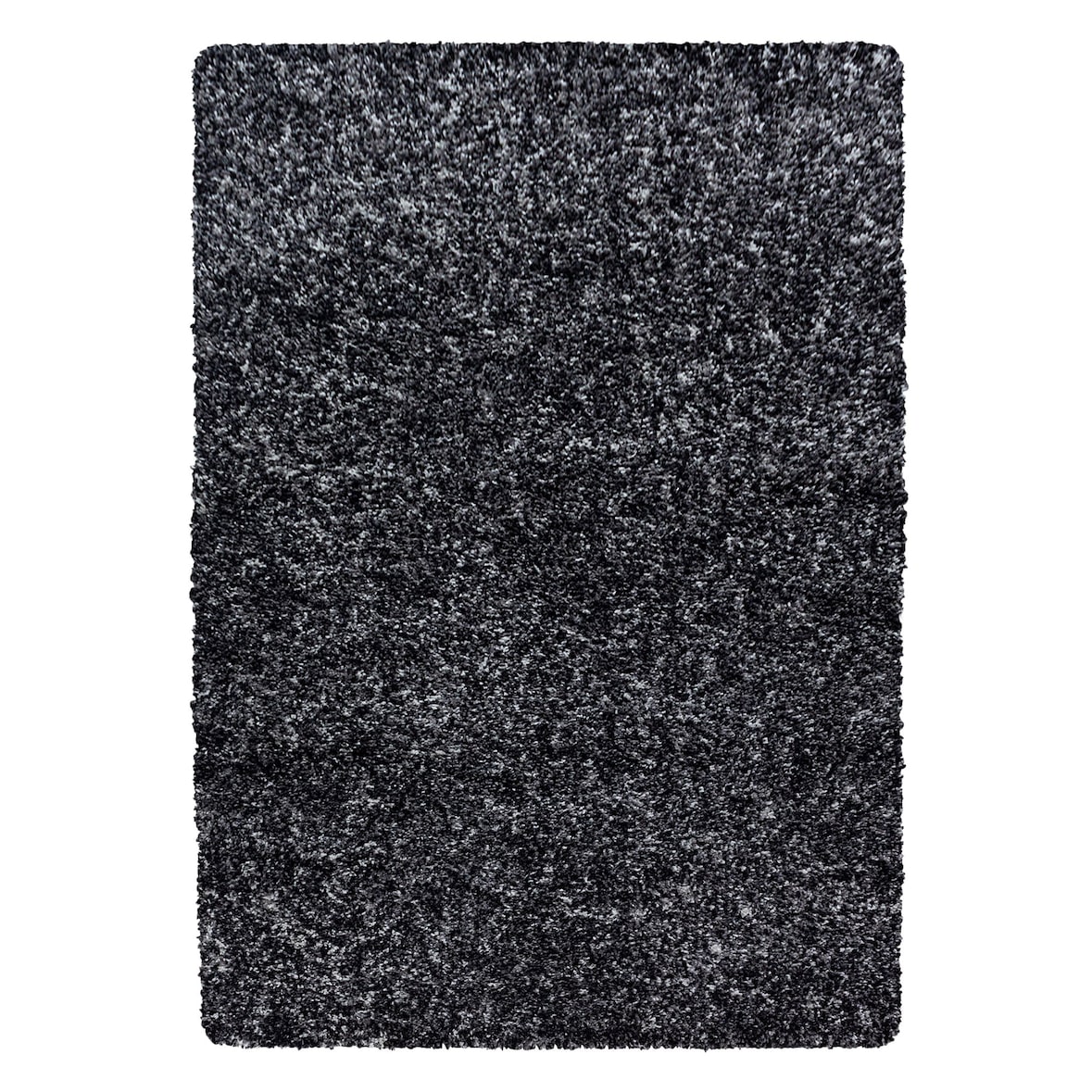 Carpetsale24 Hochflor Teppich 120x170 cm Anthrazit – Shaggy, Meliertes Design, Flauschig & Pflegeleicht, Jute-Rücken – Perfekt für Schlafzimmer