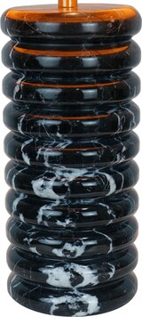 thumbnail of SalesFever Tischleuchte | Gestell Marmor / Schirm Baumwolle | B 14 x T 14 x H 65 cm | Schwarz