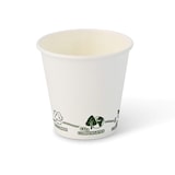 thumbnail of BIOZOYG 250 Stück Kaffeebecher 150ml / 6oz Einwegbecher Pappbecher weiß mit Bedruckung, kompostierbar nachhaltig Partybecher Trinkbecher Biobecher
