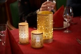 thumbnail of Duni Kerzenhalter Bliss 140 x Ø 75 mm Gold, 4 Stk/Krt (4 x 1 Stk)