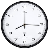 thumbnail of Décoshop26 - Horloge murale radioguidée Mouvement à quartz 31 cm Blanc/noir DEC022250