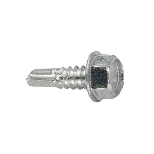 Caja de 50 unidades de tornillo de rosca chapa con cabeza hexagonal autotaladrante 4,8x16mm Fadix
