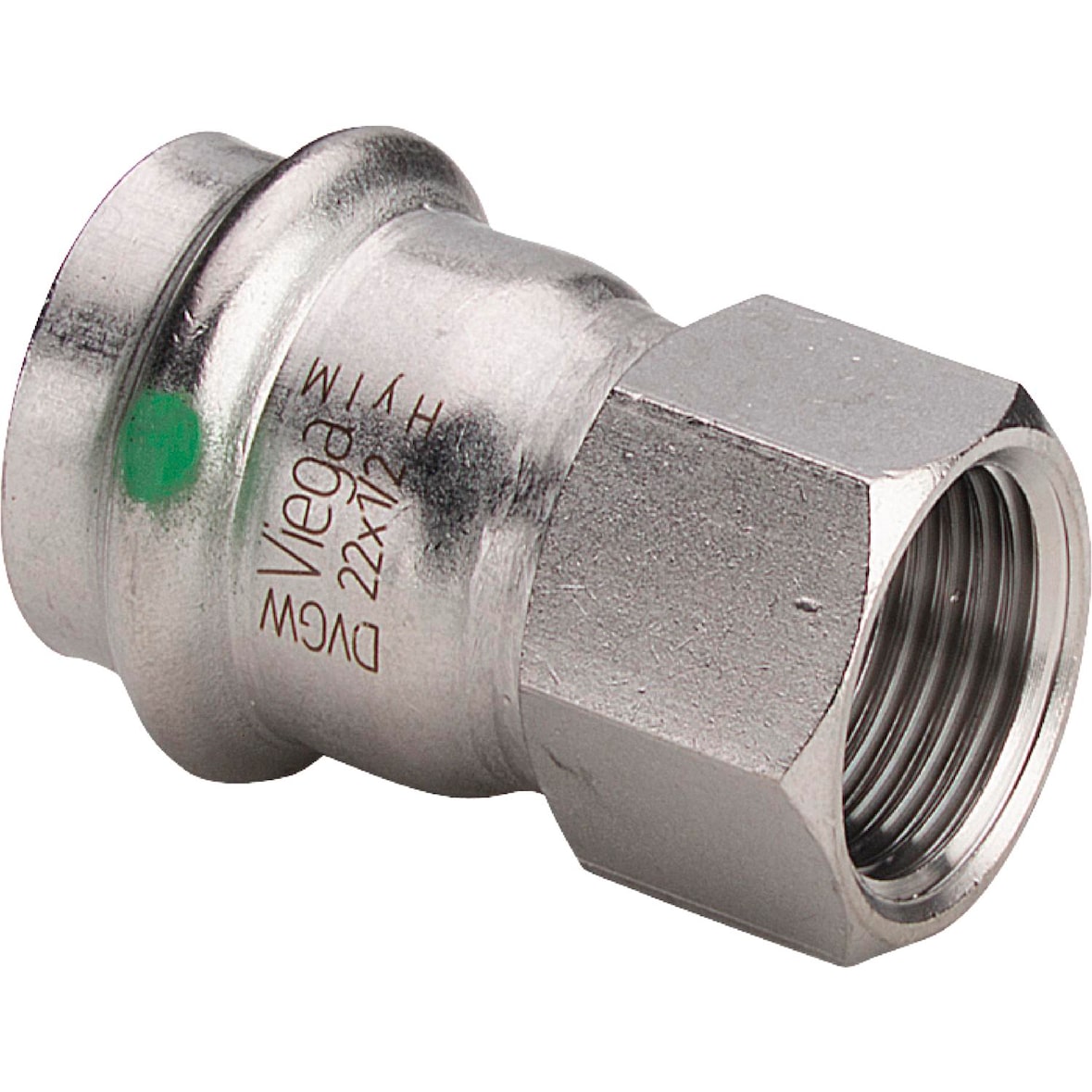 VIEGA Übergangsstück IG Sanpress Inox Edelstahl 42mmx1 1/2"