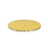 thumbnail of Bistrot-Tisch MONCEAU - Rundes Design mit gelber Tischplatte aus Messing