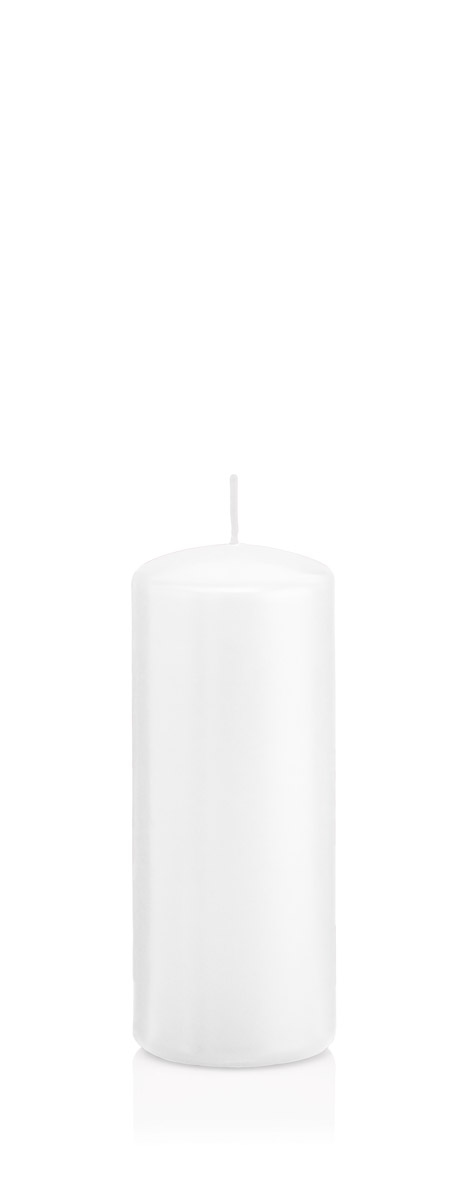 Wiedemann Kerzen Stumpenkerzen mit ASF Abbrandschutz Weiß 120 x Ø 48 mm, 24 Stück
