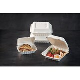 thumbnail of BioPak Menübox 530 ml Weiß ungeteilt, 300 Stk/Krt (6 x 50 Stk)