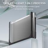 thumbnail of Sacoche Ordinateur Portable Anti-Choc Rouge Protection Complète Léger Et Durable Noir YONIS