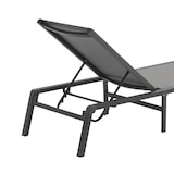 thumbnail of METRO PROFESSIONAL Klappliege mit Kippfunktion Jabilo, Alu/Textilen-Bespannung, dunkelgrau